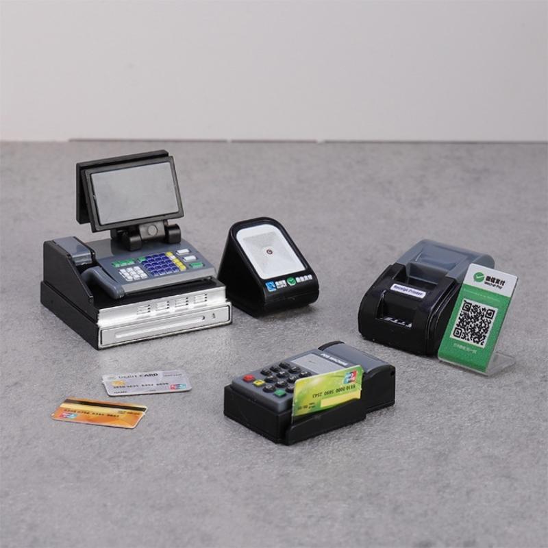 Toy Cash Register - مجسمات بلاستيكية قابلة للتجميع، آلة تسجيل