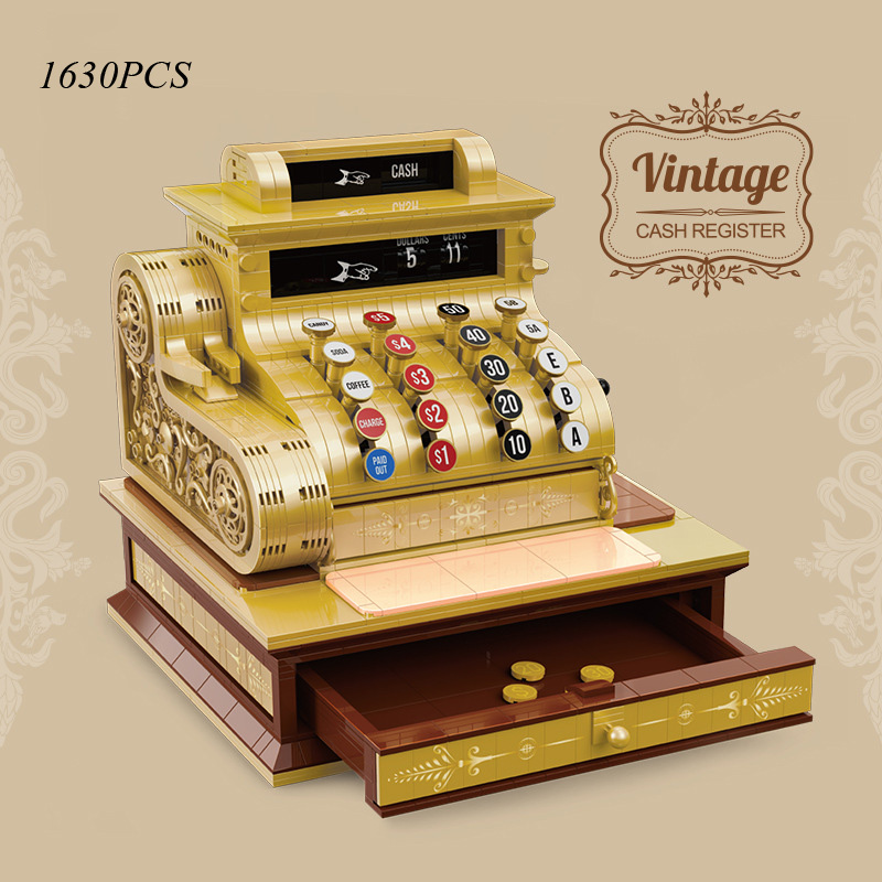 Toy Cash Register - الإبداعية الكلاسيكية خمر الرجعية ماكينة تسجيل