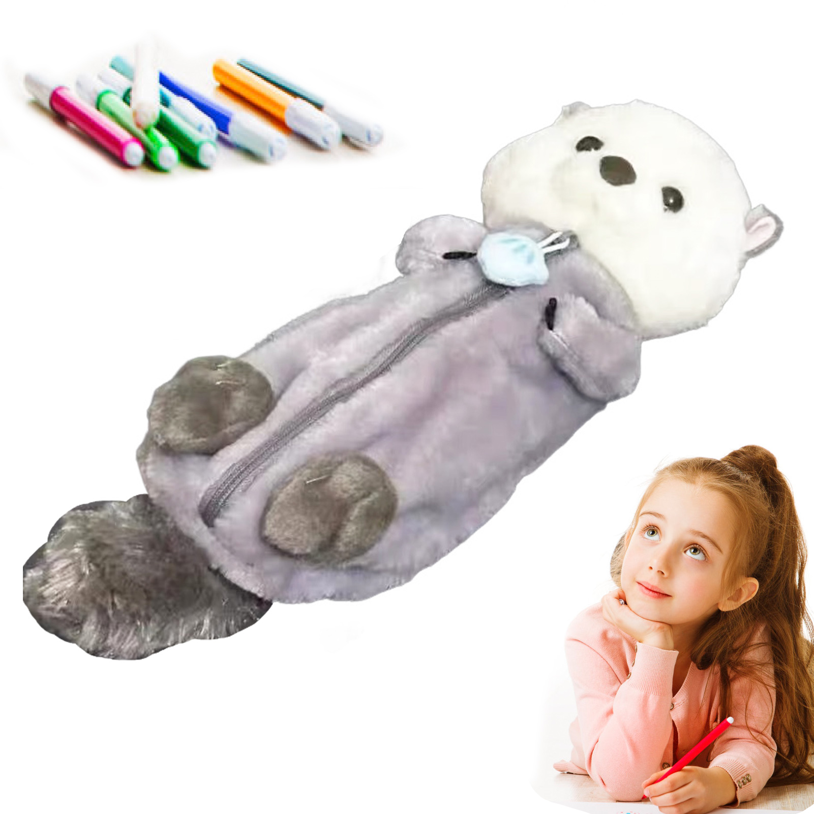 Kids Toys Bag - مقلمة لعبة قطيفة مبتكرة ناعمة ولطيفة
