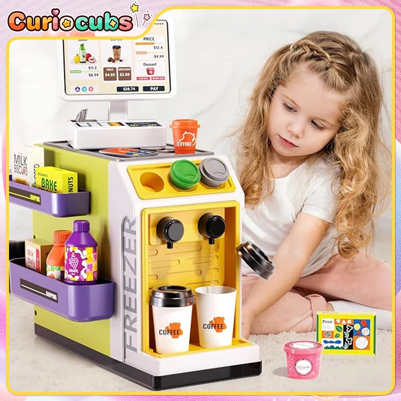 Toy Cash Register - مجموعة لعبة محاكاة تسجيل المدفوعات النقدية