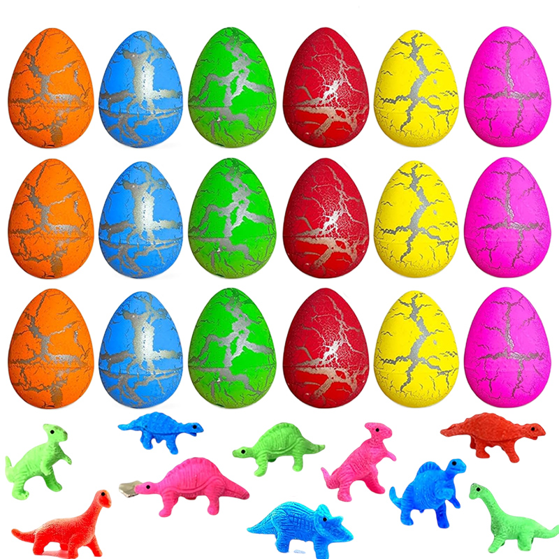 Kids Toys Play Egg - 10/20/60 قطعة من لعبة بيض الديناصورات