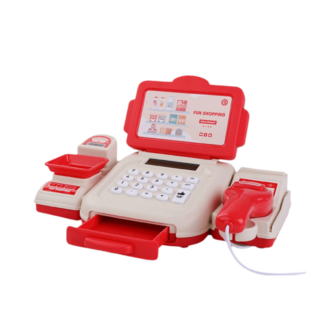 Toy Cash Register - لعبة محاكاة آلة تسجيل المدفوعات النقدية