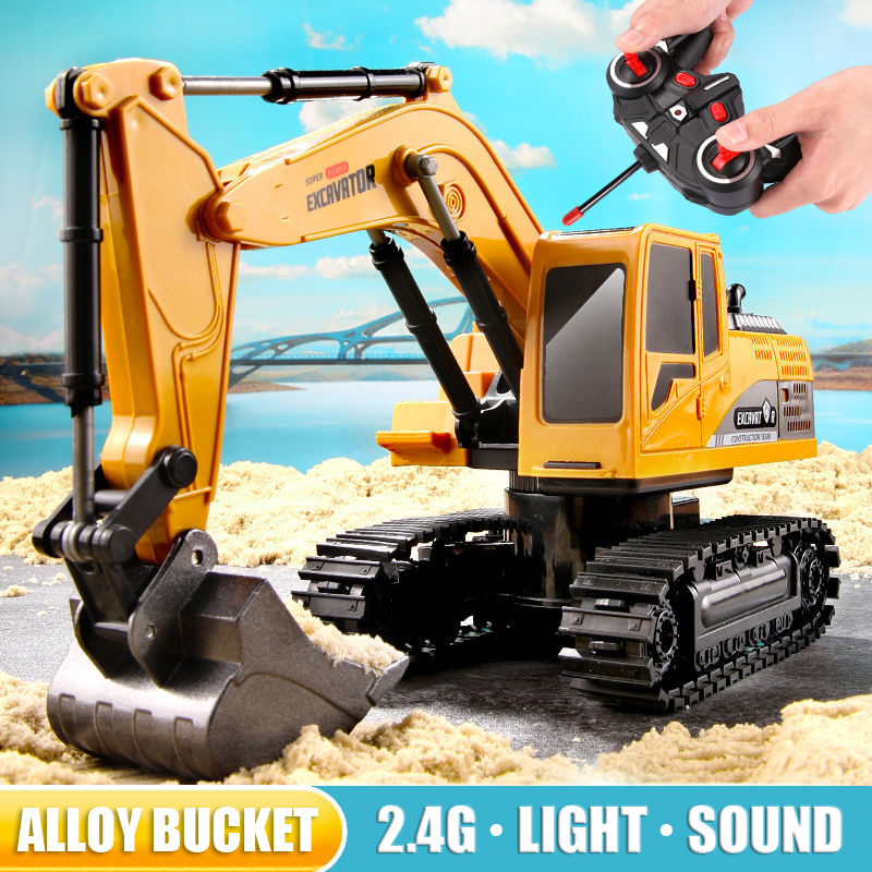 Kids Toys Channel - RC حفارة 2.4Ghz 6 قناة 1:24