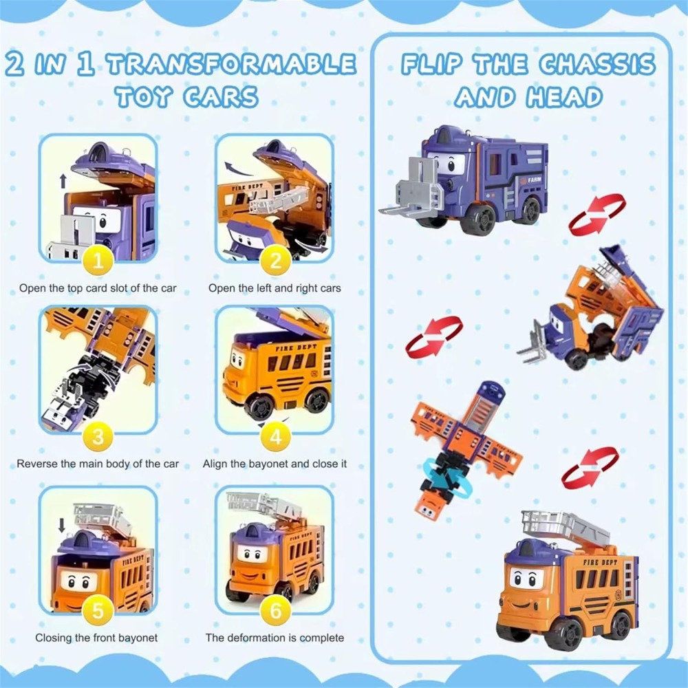 سيارات فليب ريسرز قابلة للتحوي - مراجعة Kids Toys Vehicle وسعره