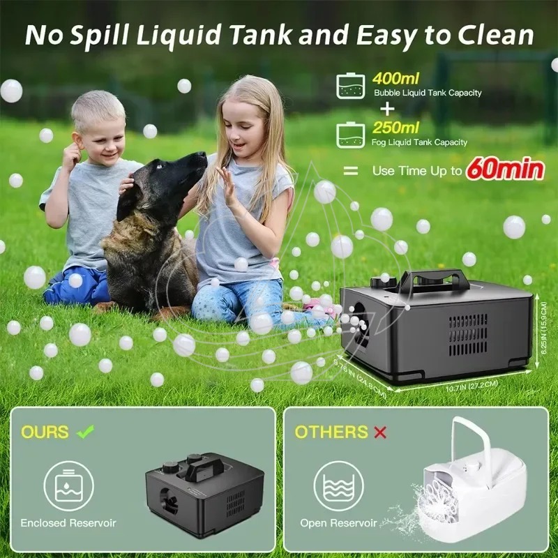 جهاز 2 في 1 لصنع الدخان والفقا - مراجعة Bubble Machine Outdoor وسعره