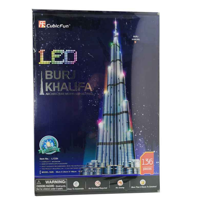 ألغاز ثلاثية الأبعاد لبرج خليف - مراجعة Kids Toys Dubai وسعره