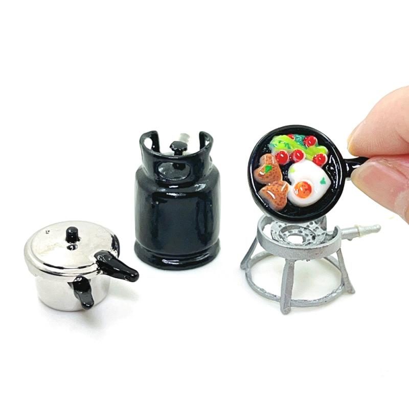 1/12 دمية مجموعة أدوات المطبخ  - مراجعة Kids Toys Play Egg وسعره
