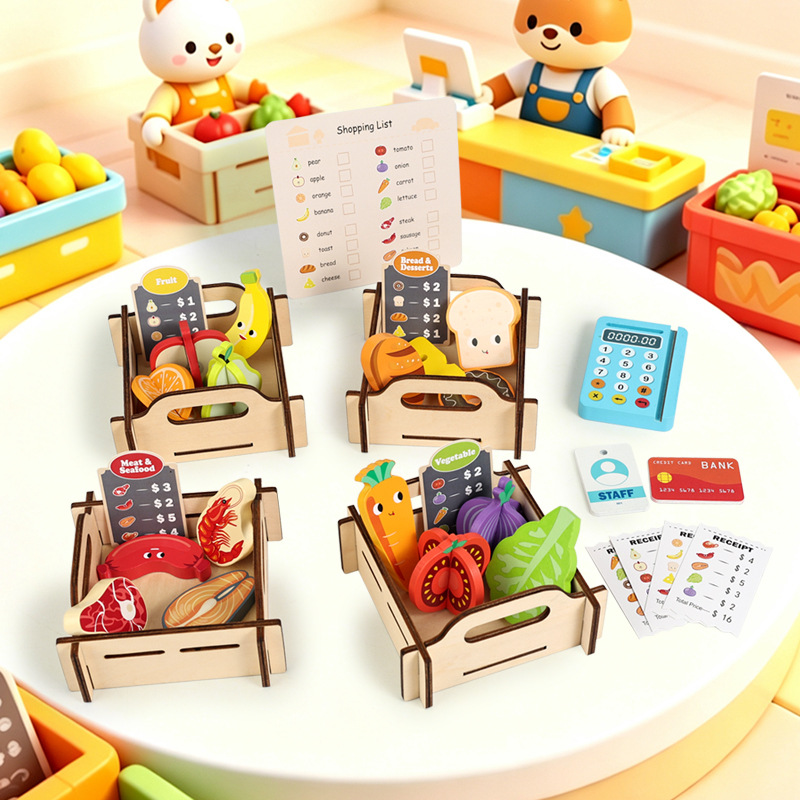 مجموعة ألعاب خشبية للعب التخيل - مراجعة Toy Cash Register وسعره