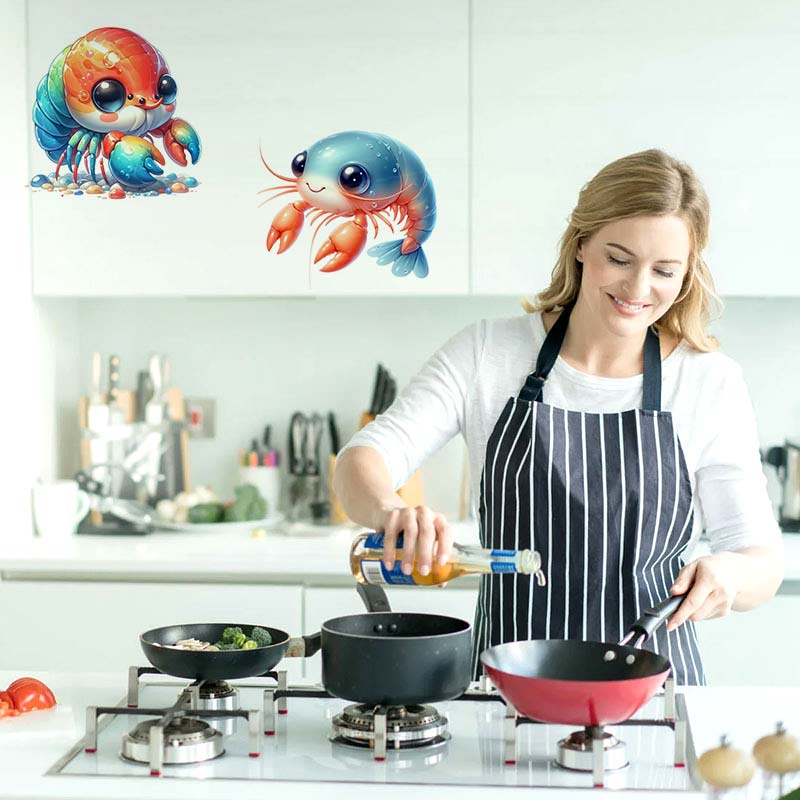 ملصق جمبري لطيف للمطبخ والثلاج - مراجعة Kids Toys Kitchen وسعره