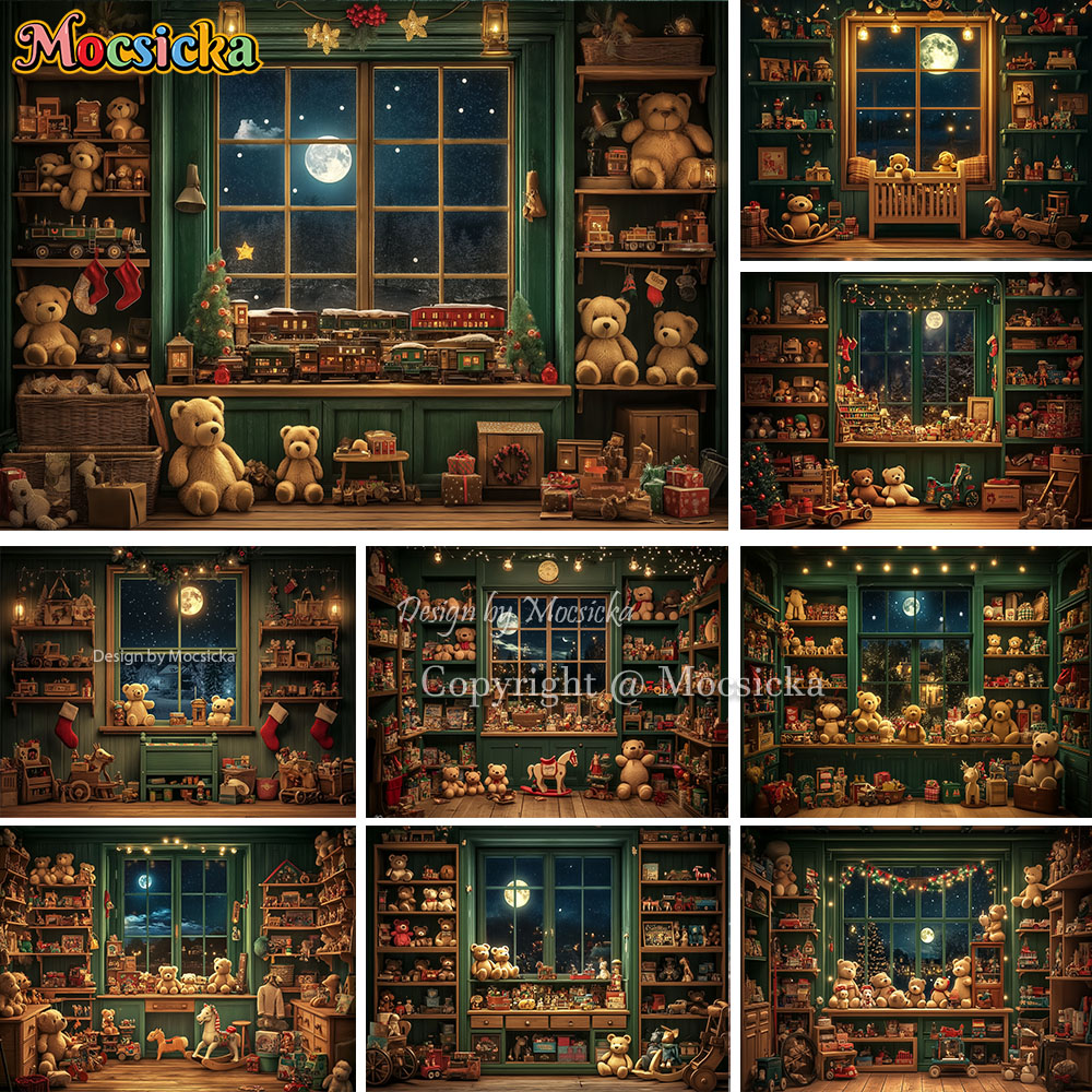 Mocsicka عيد الميلاد ليلة نافذ - مراجعة Toys Background For Kids وسعره