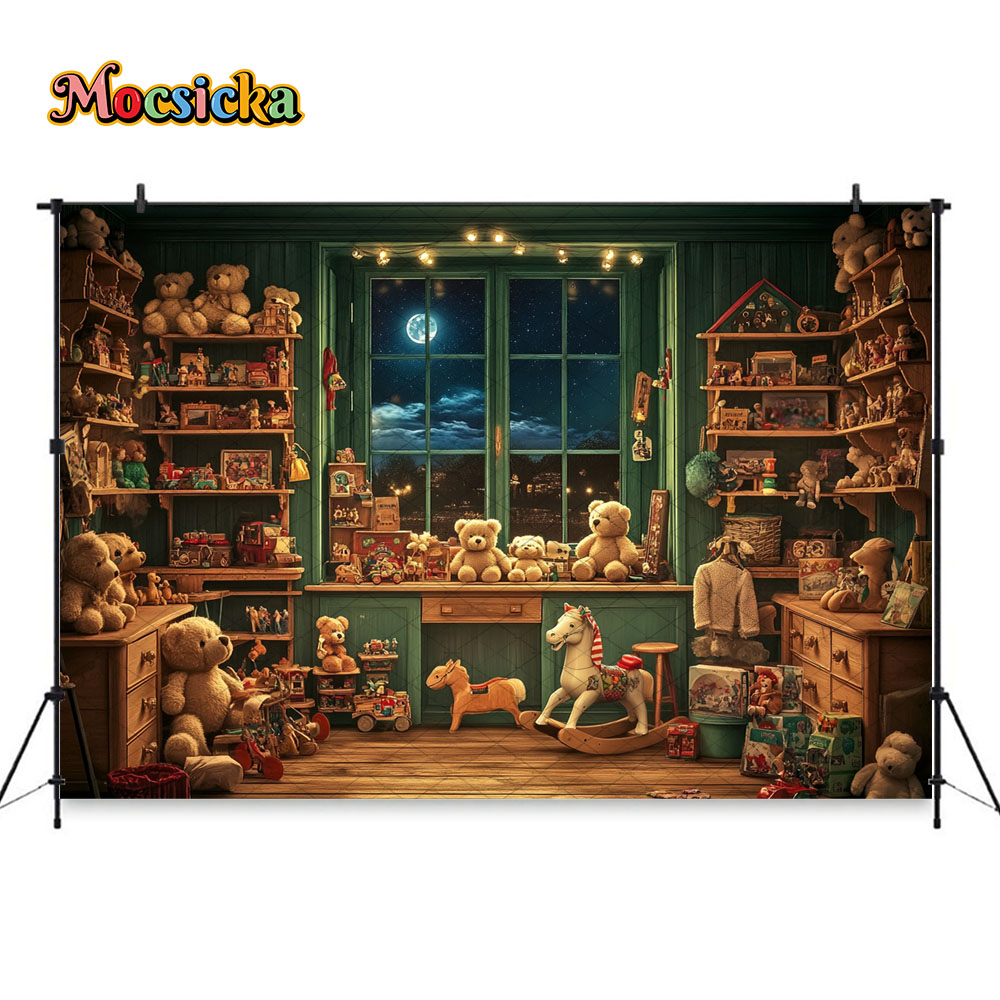 Mocsicka عيد الميلاد ليلة نافذ - مراجعة Toys Background For Kids وسعره