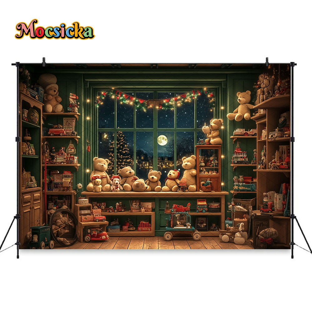 Mocsicka عيد الميلاد ليلة نافذ - مراجعة Toys Background For Kids وسعره