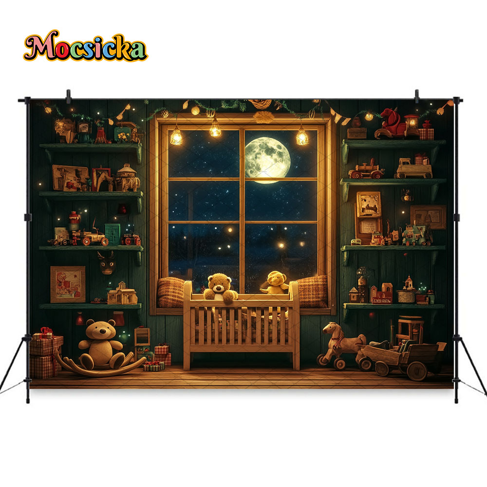 Mocsicka عيد الميلاد ليلة نافذ - مراجعة Toys Background For Kids وسعره